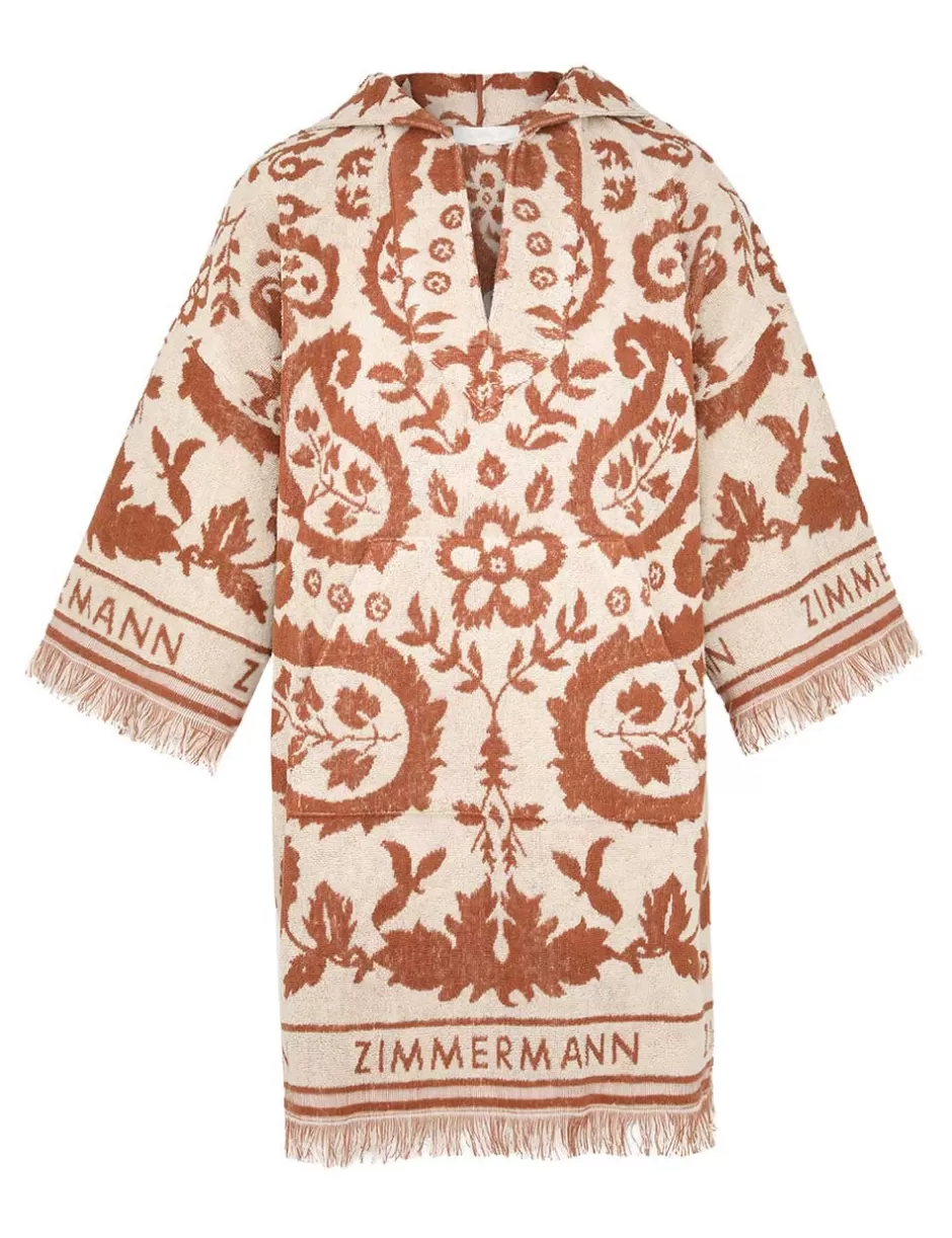 ZIMMERMANN Clothing | Dresses & Coverups<Wylie Hooded Toweling Dress Cream Tan
